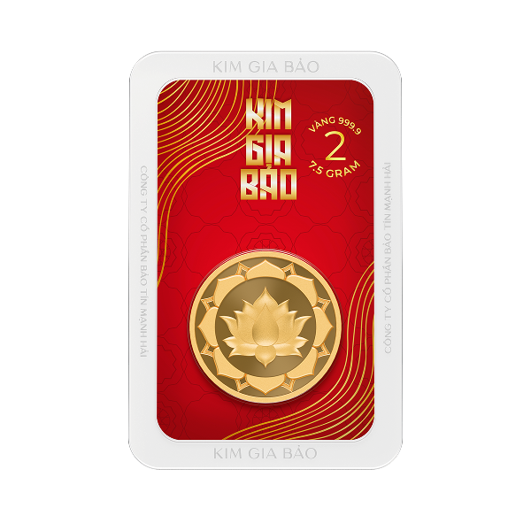 Đồng Xu Kim Gia Bảo Hoa Sen, loại 2 chỉ - 24K (999.9)