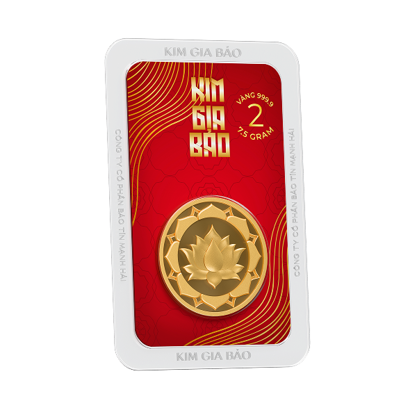 Đồng Xu Kim Gia Bảo Hoa Sen, loại 2 chỉ - 24K (999.9)