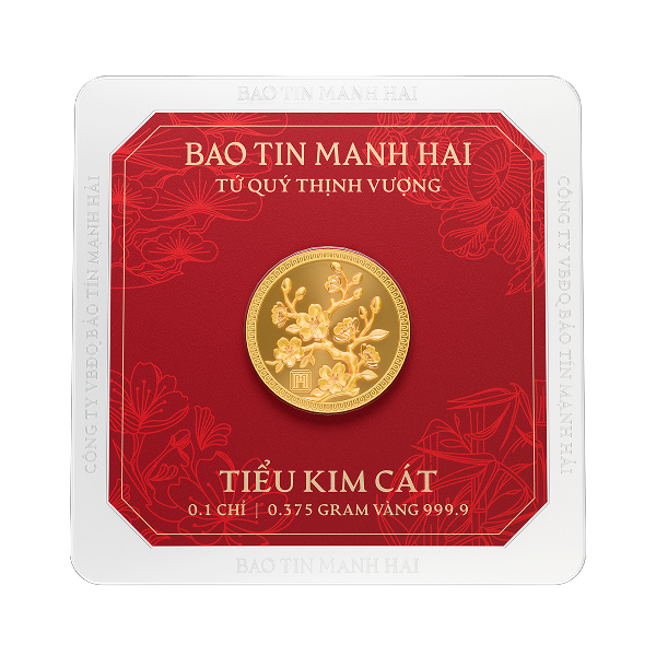 Mai tròn, loại 0.1 chỉ - 24K (999.9)