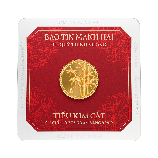 Trúc tròn, loại 0.1 chỉ - 24K (999.9)