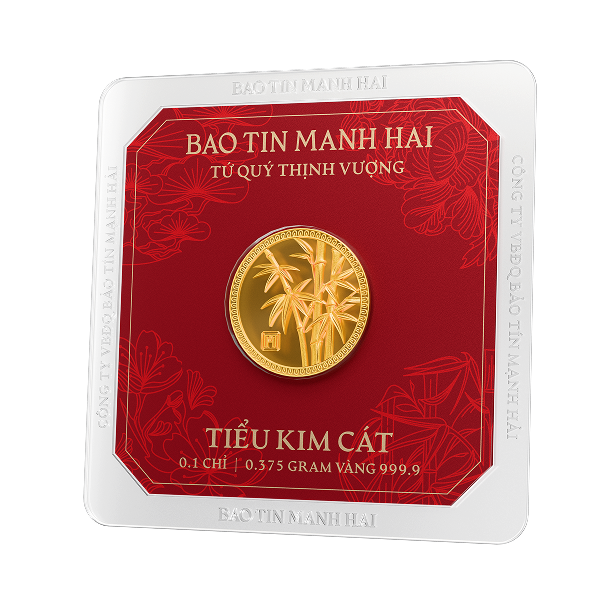 Trúc tròn, loại 0.1 chỉ - 24K (999.9)