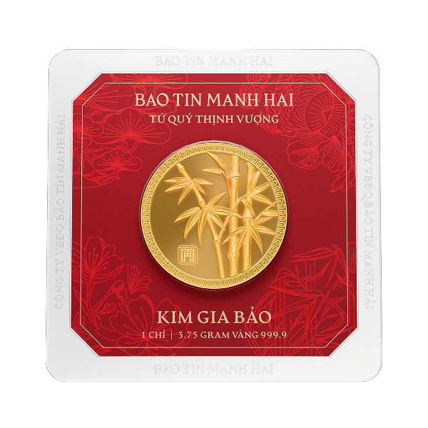 Trúc tròn, loại 1 chỉ - 24K (999.9)