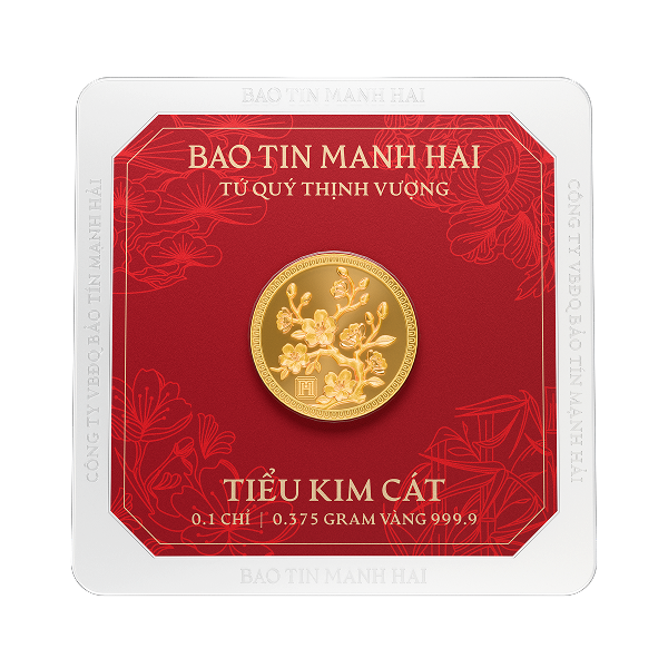 Mai tròn, loại 0.1 chỉ - 24K (999.9)