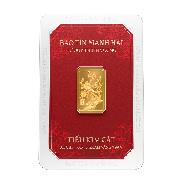 Mai chữ nhật , loại 0,1 chỉ - 24K (999.9)