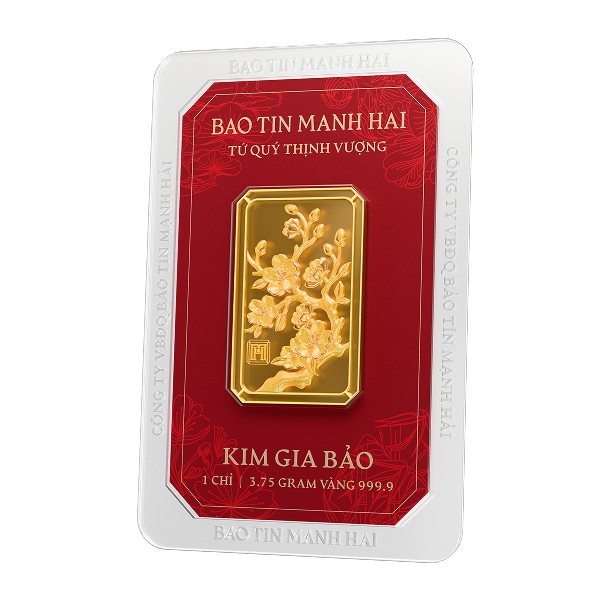 Mai chữ nhật , loại 1 chỉ - 24K (999.9)