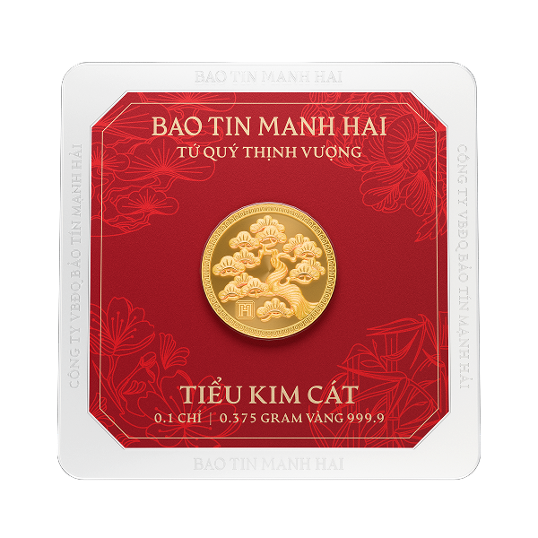 Tùng tròn, loại 0.1 chỉ - 24K (999.9)
