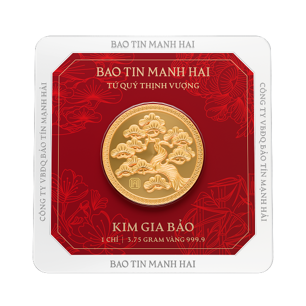 Tùng tròn, loại 1 chỉ - 24K (999.9)