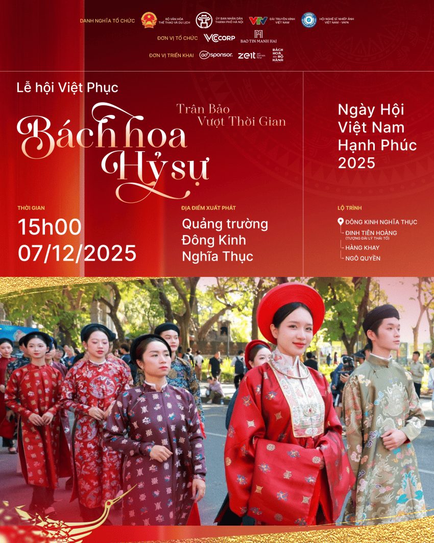 Lễ hội Việt Phục “Bách Hoa Hỷ Sự” - 33 năm lan tỏa nét đẹp văn hoá Việt